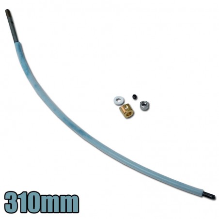 EJE FLEXIBLE 310mm AL MOTOR 4mm PARA HELICE M5