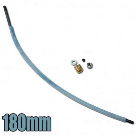 EJE FLEXIBLE 180mm AL MOTOR 2.5mm PARA HÉLICE M5 JOYSWAY MAD SHARK
