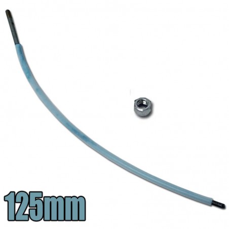 EJE FLEXIBLE 125mm AL MOTOR 2.5mm PARA HELICE M3 JOYSWAY VEE&CAT