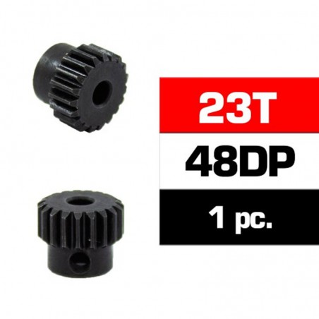 PIÑON MOTOR 23T MODULO 48 ACERO HSS 3,17MM ULTIMATE