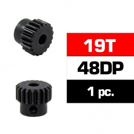 PIÑON MOTOR 19T MODULO 48 ACERO HSS 3,17MM ULTIMATE