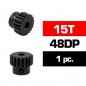 PIÑON MOTOR 15T MODULO 48 ACERO HSS 3,17MM ULTIMATE
