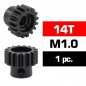 PIÑON MOTOR 14T M1.0 HSS 5MM