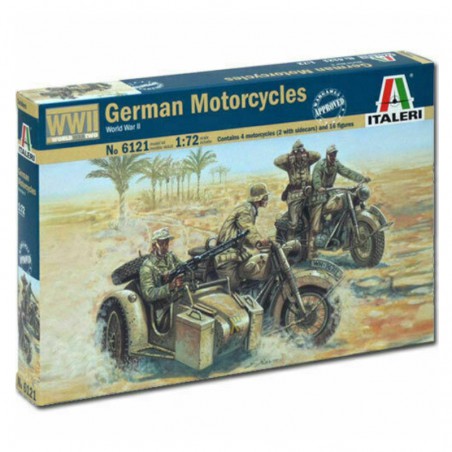 MAQUETA 1:72 MOTORISTAS ALEMANES WWII ITALERI