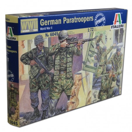 MAQUETA 1:72 PARACAIDISTAS ALEMANES WWII ITALERI