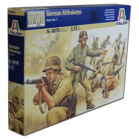 MAQUETA 1:72 TROPA AFRIKA KORPS ALEMANA WWII ITALERI