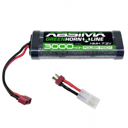 BATERIA NIMH 7.2V 3000MAH (TAMIYA + T DEAN) GREENH