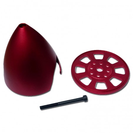 CONO ALUMINIO 89MM DLE 30 DLE55 DLE65 ROJO