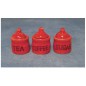 ZZ TARROS DE CERAMICA ROJOS P/CAFE,AZUCAR Y TE