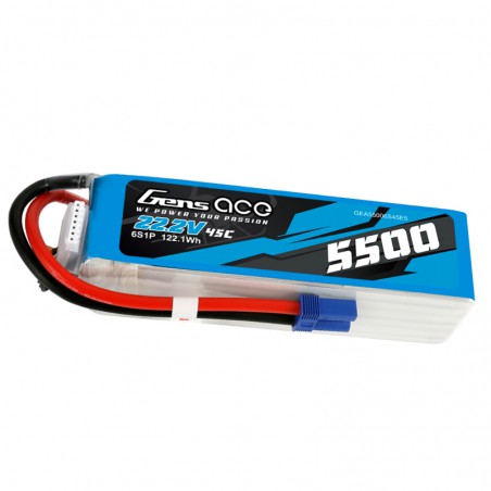 BATERIA LIPO 22.2V 5500MAH 45C GENS ACE