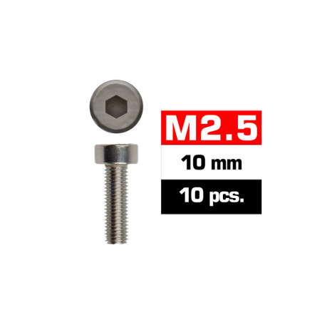TORNILLO ALLEN CILINDRICO INOXIDABLE M2.5X10 ULTIMATE (10 UNIDADES)