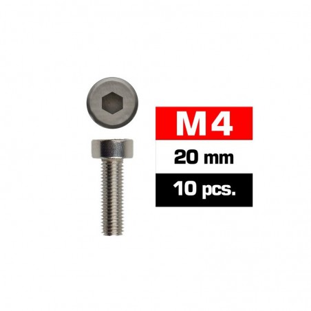 TORNILLO ALLEN CILINDRICO INOXIDABLE M4X20 ULTIMATE (10 UNIDADES)