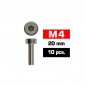 TORNILLOS M4X20 ALLEN (10) INOX
