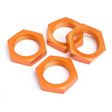 TUERCA RUEDA 24MM NARANJA 4 PIEZAS