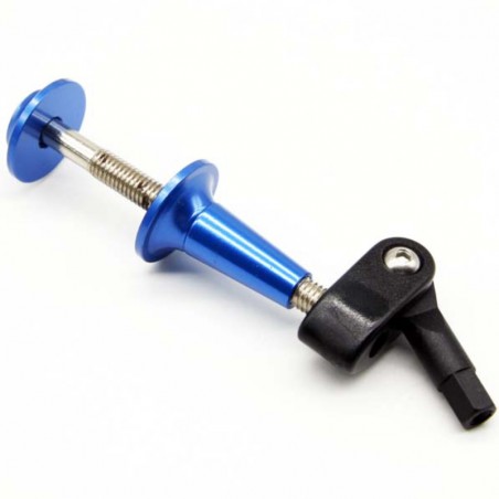 HORN AJUSTABE M5X60MM ALUMINIO AZUL