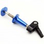 HORN AJUSTABE M5X60MM ALUMINIO AZUL
