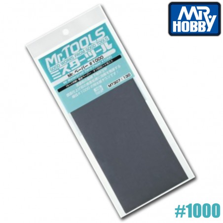 PAPEL DE LIJA 1000 (4 UNIDADES) MR HOBBY