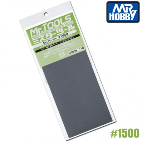 PAPEL DE LIJA 1500 (4 UNIDADES) MR HOBBY