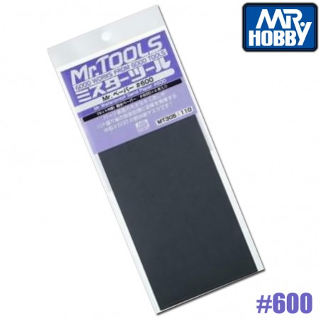 PAPEL DE LIJA 600 (4 UNIDADES) MR HOBBY
