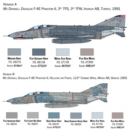 MAQUETA AVION 1:72 F-4E/F PHANTOM II ITALERI