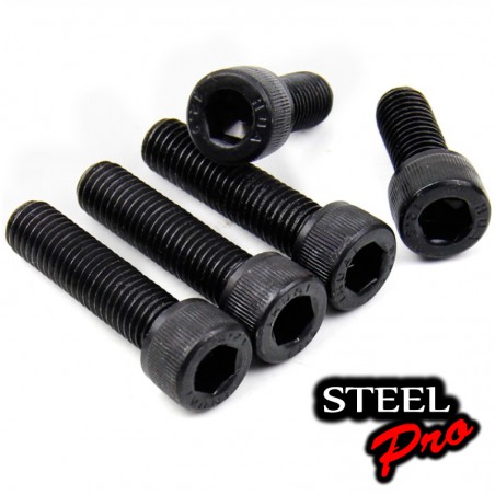TORNILLO ALLEN CILINDRICO PAVONADO M5X20 (10 UNIDADES) BLISTER  STEEL PRO