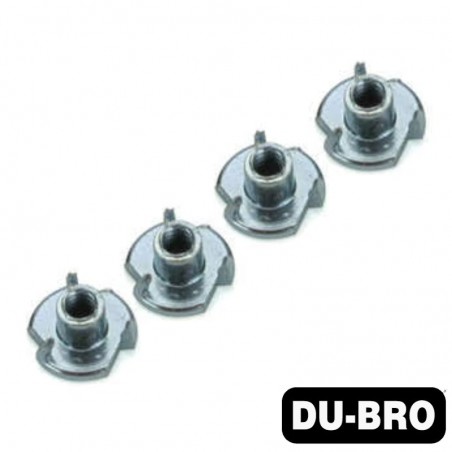 TUERCA AUTOEMPOTRABLE 4-40 (4 UNIDADES) DUBRO