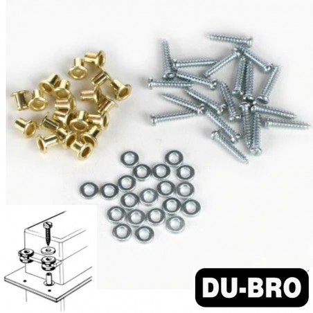 TORNILLERIA PARA SERVO PEQUEÑO DUBRO PARA 5 SERVOS