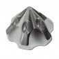CONO ALUMINIO PLATA DLE111/130
