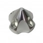 CONO ALUMINIO PLATA 33X33X26MM DLE30/35