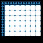 ZZ SULEO ROMBO AZUL 24 X12CM