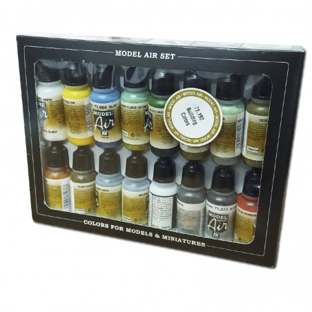 JUEGO DE 16 PINTURAS MODEL AIR SET CONSTRUCCIÓN