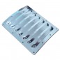 REJILLA ENTRADA AIRE ALUMINIO PLATA 120X100X0.5MM