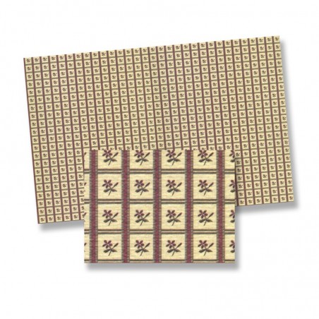 ZZ  PAPEL IMITACION TELA 49 X27CM  **