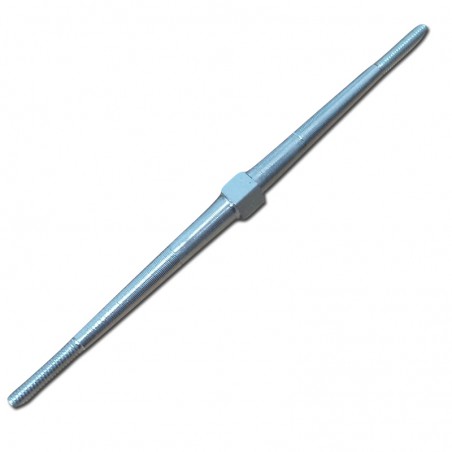 VARILLA MANDO DOBLE ROSCADA M3 ALUMINIO 80MM