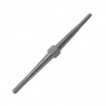 VARILLA MANDO DOBLE ROSCADA M3 ALUMINIO 60MM