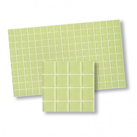 ZZ AZULEJO RELIEVE  VERDE LIMA 27,5 X 16,5 **
