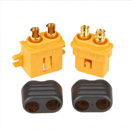 CONECTOR XT-60 ENCAPSULADO CON PESTAÑA FIJACIÓN AMASS