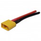 CONECTOR XT90 HEMBRA CON CABLE 10CM 10AWG