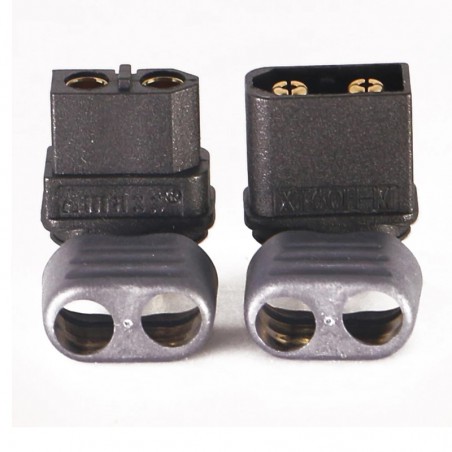 CONECTOR XT60 AMASS NEGRO ENCAPSULADO PAREJA
