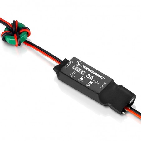 REGULADOR DE VOLTAJE UBEC 5A V2 (5V,6V y 7.4V seleccionable) 2-8S HOBBYWING