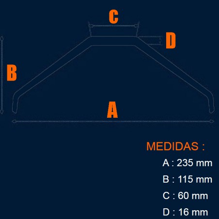 TREN FIBRA VIDRIO ESTANDAR 800 330x155 (45g)