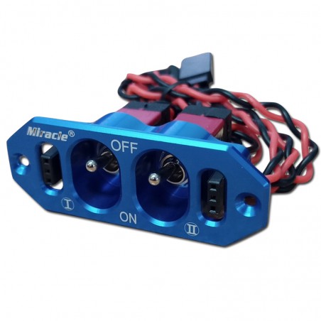 copy of INTERRUPTOR DOBLE BAT. AZUL ALUMINIO MIRACLE