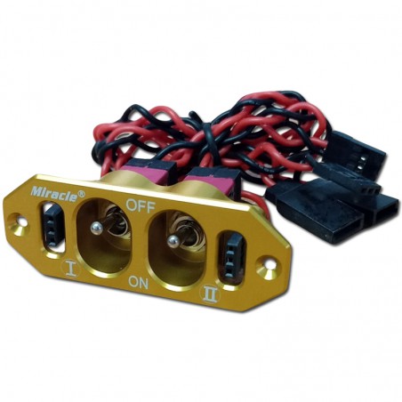 copy of INTERRUPTOR DOBLE BAT. ALUMINIO DORADO MIRACLE