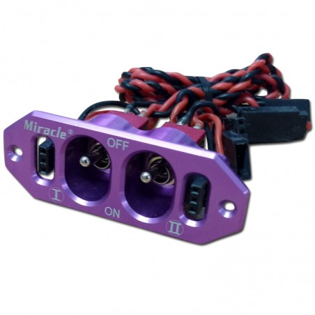 copy of INTERRUPTOR DOBLE BAT. ALUMINIO MORADO MIRACLE