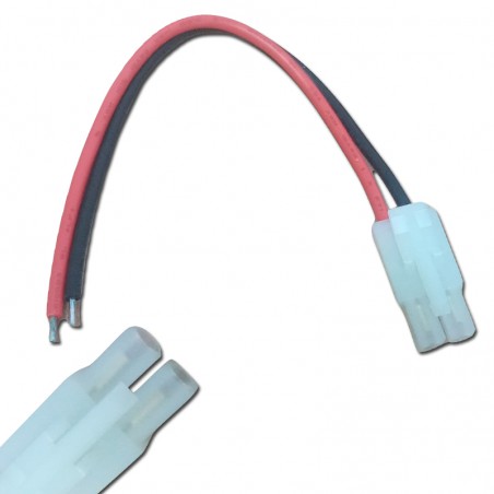 CONECTOR TAMIYA MACHO CON CABLE 18AWG