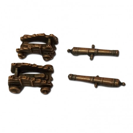 CUREÑA CON CAÑON 20mm (2 UNIDADES) ARTESANIA METALICA