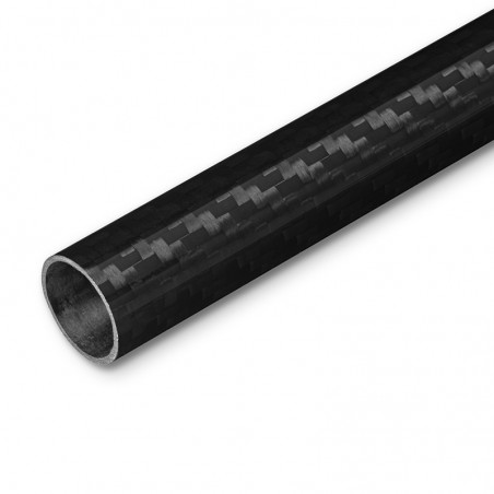 TUBO CARBONO 20X18mm (Longitud 1000mm) ACABADO 3K