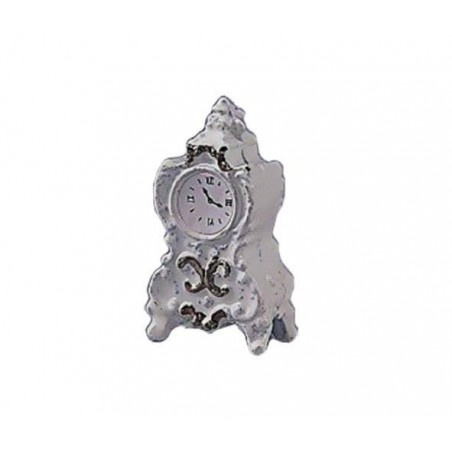 ZZ RELOJ SOBREMESA METAL BLANCO