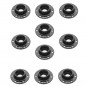 ARANDELA ALA ANCHA ALUMINIO NEGRO M4 (10UDS)