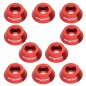 ARANDELA CONICA ALUMINIO ROJO M3 (10 unidades)